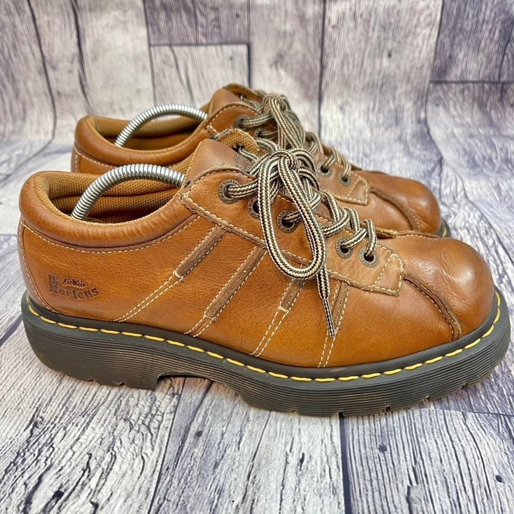 Dr Martens Air Wair Leather Oxfords Women's Size 10 Brown Lace Shoes 11399